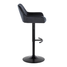 Load image into Gallery viewer, Daniella - Contemporary Adjustable Barstool With Swivel With Rounded T Footrest (Set of 2)

