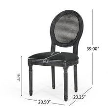 Load image into Gallery viewer, French Country Dining Chair With Cane Backrest (Set of 2)
