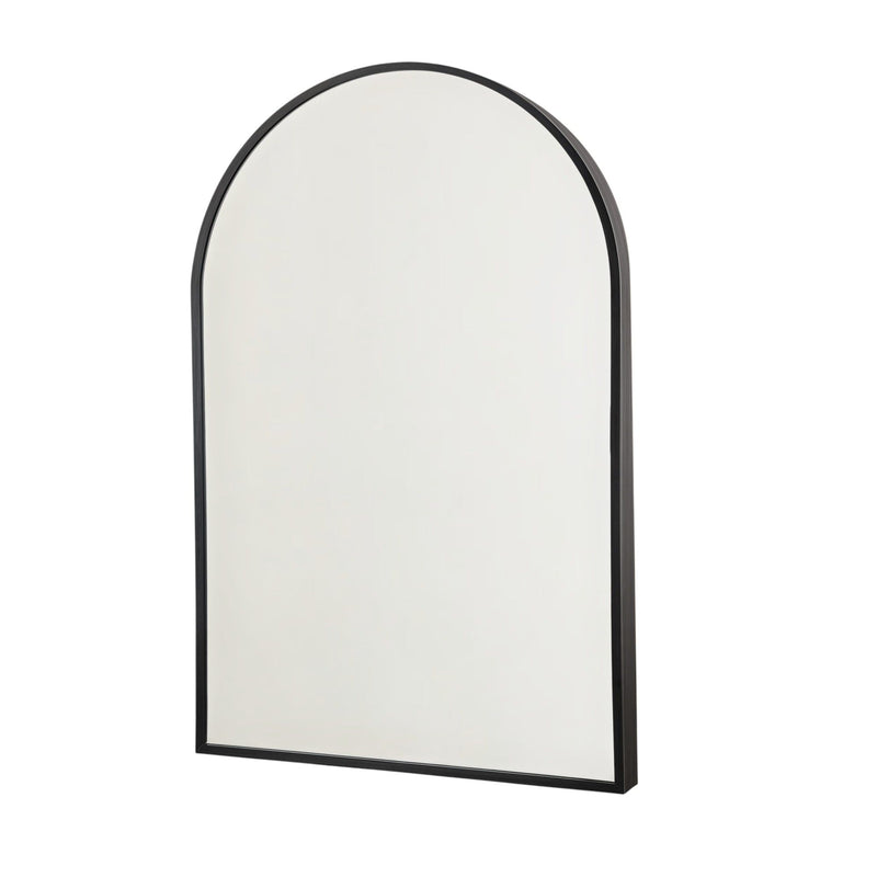 36" Arch Framed Accent Mirror - Black