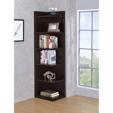Load image into Gallery viewer, 6 Tier Corner Bookcase - Cappuccino
