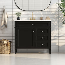 Load image into Gallery viewer, Bathroom Vanity With 2 Drawers And Tip-Out Drawer, Storage Cabinet
