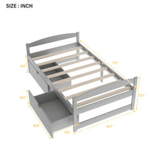Load image into Gallery viewer, Platform Bed With 2 Drawers
