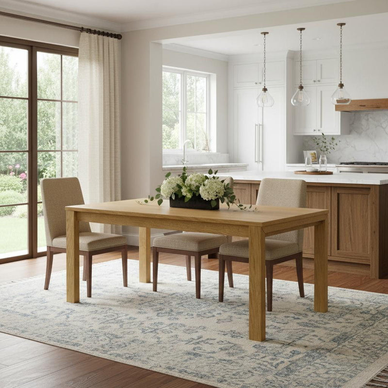 Wood Butterfly Leaf Extendable Dining Table - Oak