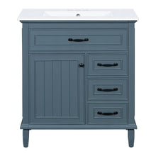 Load image into Gallery viewer, Bathroom Vanity With Sink Top, Flip Drawers, Adjustable Shelf
