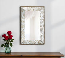 Load image into Gallery viewer, 20" Glass Framed Accent Mirror - Silver
