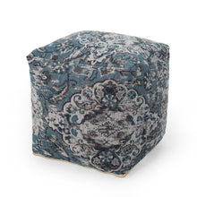 Load image into Gallery viewer, Anita - Square Pouf Ottoman And Floor Cushion - Blue
