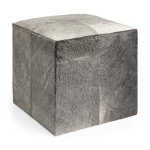 Load image into Gallery viewer, Wool Cube Ottoman - Gray
