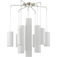 Load image into Gallery viewer, 43'' Multi Light Dimmable Chandelier With Shades - Nickel
