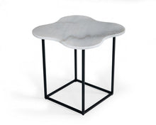 Load image into Gallery viewer, Marble Free Form End Table - Black And White
