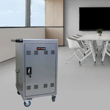 Load image into Gallery viewer, Mobile Charging Cart Station For book, Tablet And Laptop Computer With Power Strip Included
