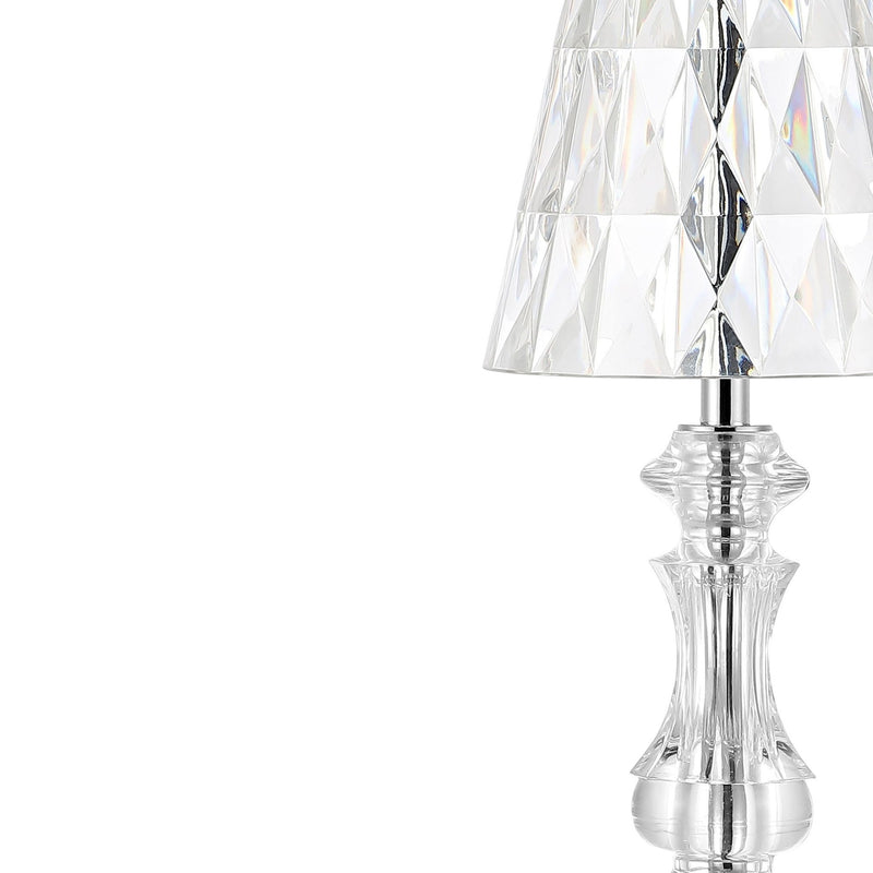 Novelty USB Table Lamp LED With Empire Shade - Clear