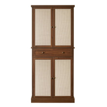 Load image into Gallery viewer, 4 Door Storage Cabinet With 1 Drawer, With 4 Adjustable Inner Shelves
