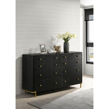 Load image into Gallery viewer, Anser - 8 Drawer Dresser - Black
