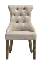 Load image into Gallery viewer, Tufted Upholstered Fabric Dining Side Chairs (Set of 2) - Gray
