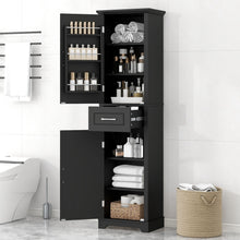 Load image into Gallery viewer, Tall Freestanding Bathroom Storage Cabinet With 2 Doors And Adjustable Shelves
