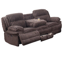 Load image into Gallery viewer, Motion Recliner Sofa With Fold-Down Table, Manual Recline, Charging Station &amp; Cup Holders
