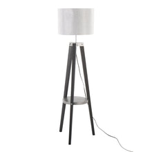 Load image into Gallery viewer, Compass - Mid Century Modern Floor Lamp With Shelf

