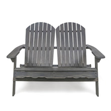 Load image into Gallery viewer, Outdoor Adirondack Rocking Loveseat With Hand Crafted Details
