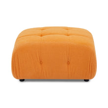 Load image into Gallery viewer, Modular Sectional Sofa, Button Tufted Designed and DIY Combination,L Shaped Couch with Reversible Ottoman, Orange Velvet
