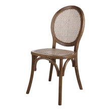 Load image into Gallery viewer, Rattan King Louis Back Dining Arm Chairs (Set of 2) - Brown
