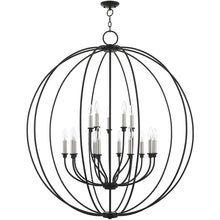 Load image into Gallery viewer, 48" Multi Light Dimmable Chandelier With Shades - Black
