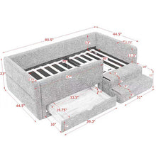 Load image into Gallery viewer, Safe Kids Bed With Guardrails And Storage

