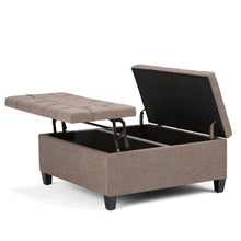 Load image into Gallery viewer, Harrison - Coffee Table Storage Ottoman - Tanners Brown
