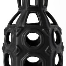 Load image into Gallery viewer, Abstract Cylinder Table Vase (397496) - Black
