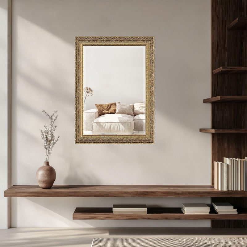 Ornate Framed Accent Mirror (766515) - Gold