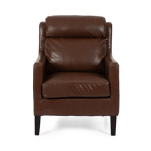 Load image into Gallery viewer, Contemporary Club Chair With Upholstered Fabric And Rubberwood Legs
