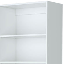 Load image into Gallery viewer, Three Tier Bookcase With Two Doors (546193) - White
