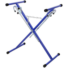 Load image into Gallery viewer, Folding Bumper Stand Lightweight Panel Stand - Blue
