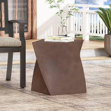 Load image into Gallery viewer, Outdoor Lightweight Concrete Side Table - Brown
