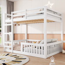 Load image into Gallery viewer, Stylish Bunk Bed With Ladder And Guardrails
