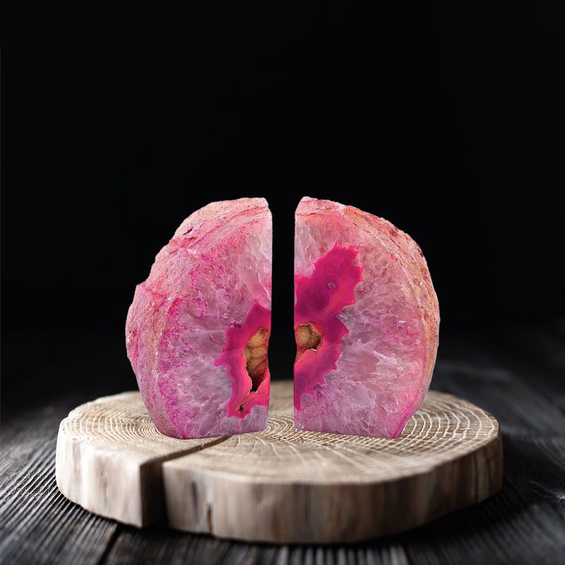 8'' Glass Crystal - Pink