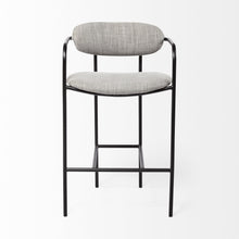 Load image into Gallery viewer, Leather And Copper Bar Chair - Brown
