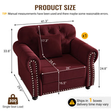 Load image into Gallery viewer, Upholstered Sofa With Nailhead Trim And Rolled Armrests
