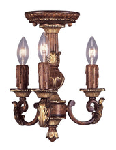 Load image into Gallery viewer, 13" Three Light Metal Dimmable Chandelier With Shades - Bronze
