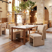 Load image into Gallery viewer, Fabric Open Back Dining Side Chairs (Set of 2) (726116) - Beige
