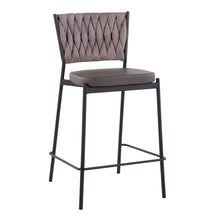 Load image into Gallery viewer, Tania - Braided Contemporary Counter Stool (Set of 2)
