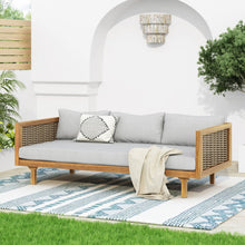 Load image into Gallery viewer, Claremont - 3 Seater Daybed Teak Acacia Wood Water Resistant Cushions
