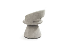 Load image into Gallery viewer, Boucle Partially Open Back Swivel Dining Arm Chair - Dark Gray
