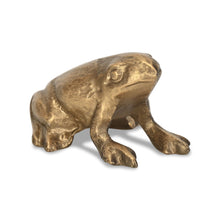 Load image into Gallery viewer, Frog Figurine - Antiqued Gold
