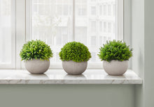 Load image into Gallery viewer, 5" Tall, Artificial Plant, Grass, Indoor, Faux, Fake, Table, Greenery, Potted, Decorative (Set of 3) - Green / Gray
