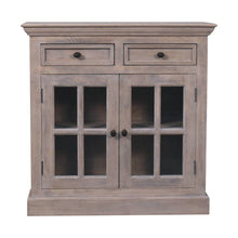 Load image into Gallery viewer, Solid Wood Accent Cabinet With Two Doors Two Drawers - Brown
