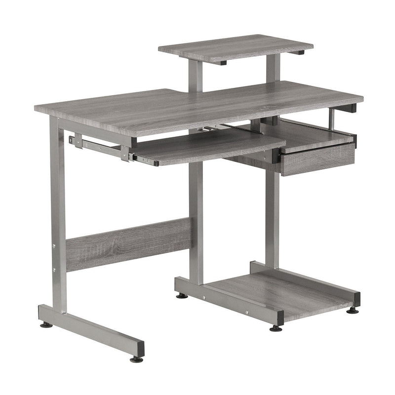 Stainless Computer Desk - Gray / Silver
