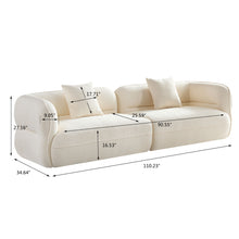 Load image into Gallery viewer, Sectional Sofa With Durable Fabric, Solid Wood Frame, And High Density Sponge Fill
