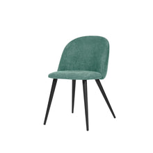 Load image into Gallery viewer, Upholstered Fabric Dining Side Chairs (Set of 2) - Green / Black
