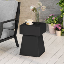 Load image into Gallery viewer, Outdoor Side Table, Patio End Table - Black

