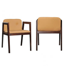 Load image into Gallery viewer, Modern Faux Leather Dining Chairs (Set of 2) - Beige
